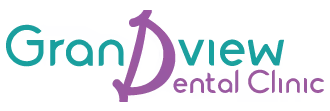 The image displays a logo with the text Grandview Data Clinic alongside a stylized graphic element, set against a gradient background.